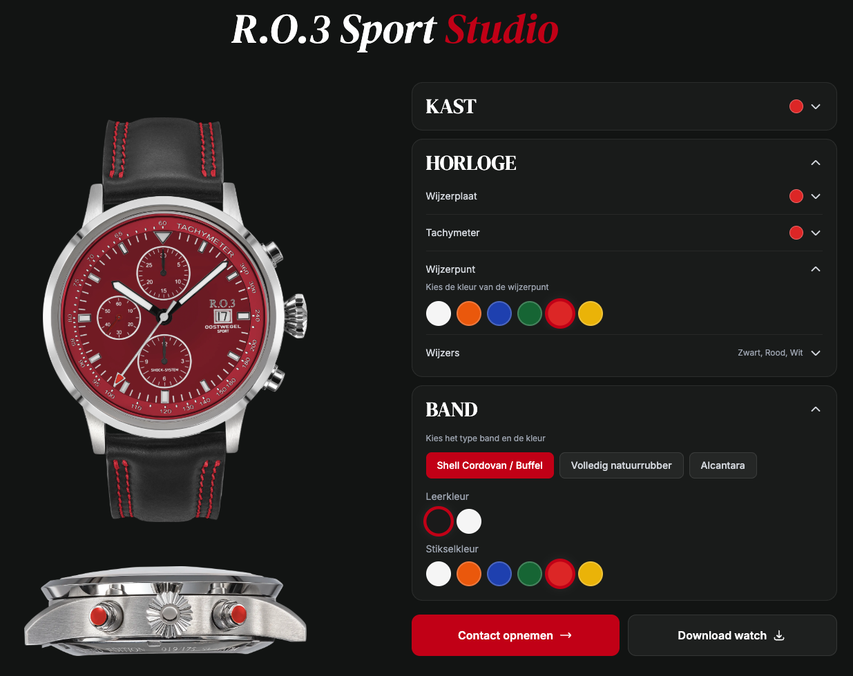 R.O.3 Sport Studio configurator